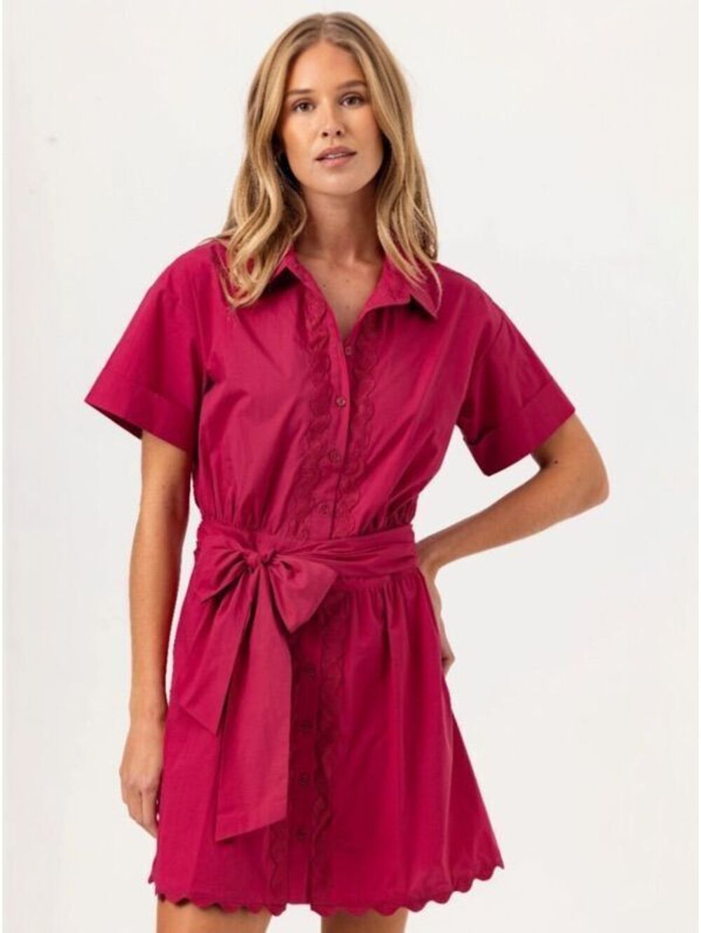We Are Sundays Mara Dress Red Bud or Black $246